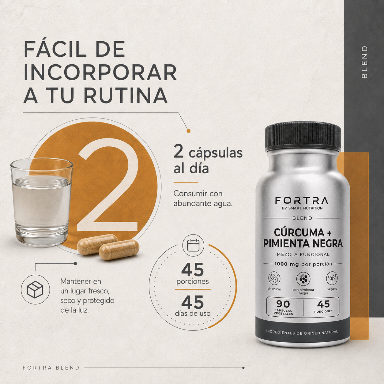 Cúrcuma + Pimienta Negra Fortra