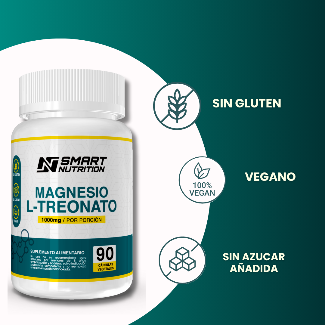 Magnesio L-Treonato 90 cápsulas vegetales SmartNutrition