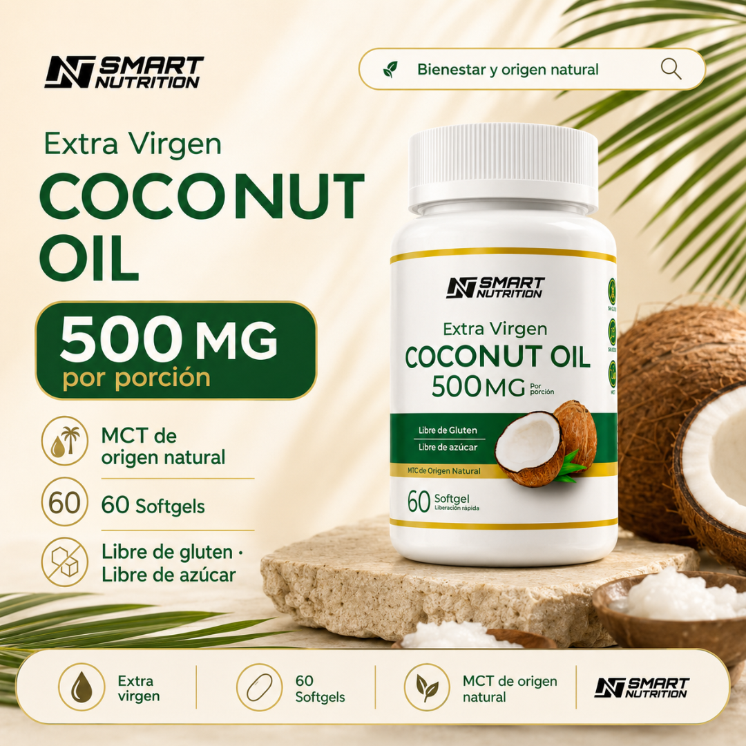 Aceite De Coco Extra Virgen 500mg SmartNutrition