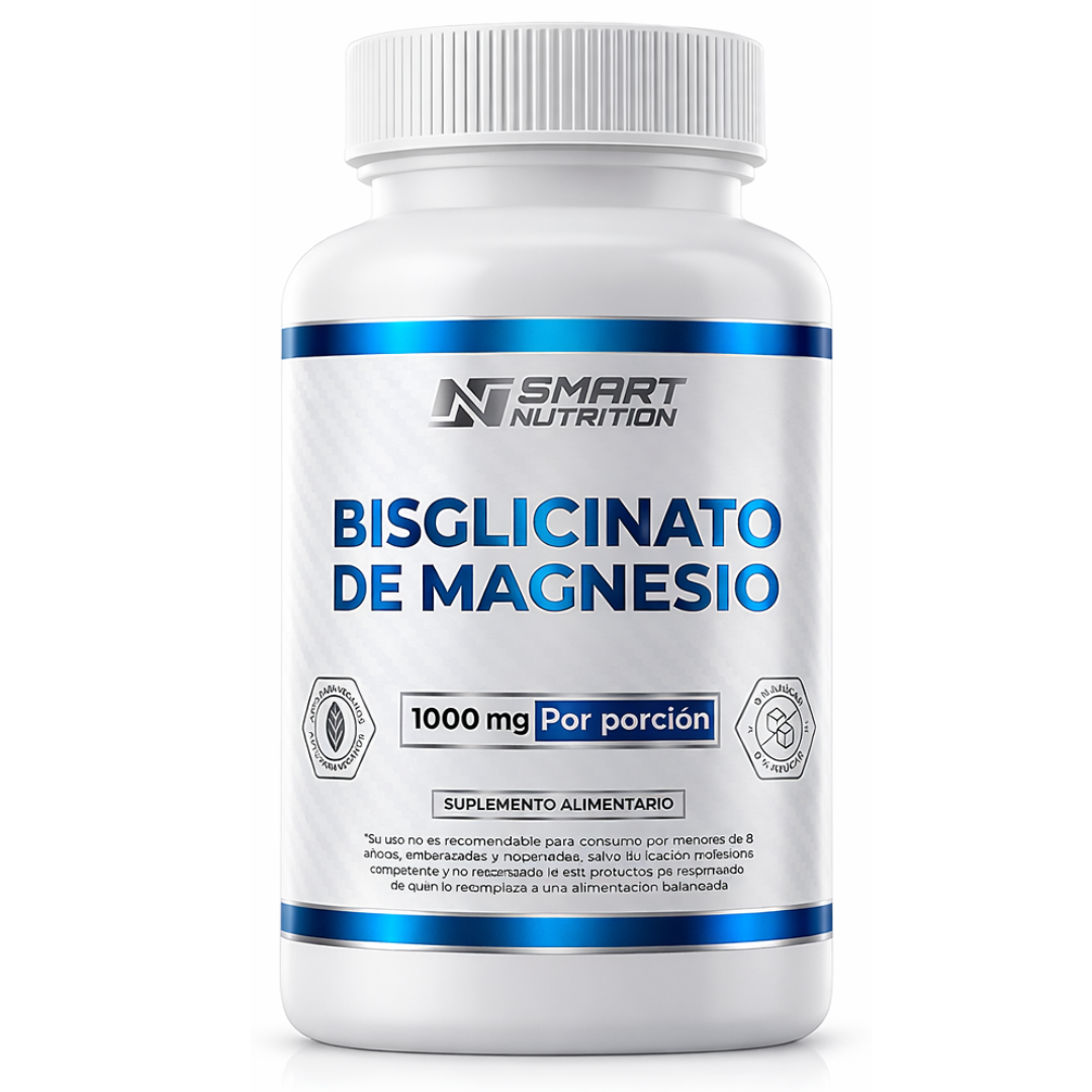 Bisglicinato de Magnesio 1000 mg – Alta Biodisponibilidad SmartNutrition