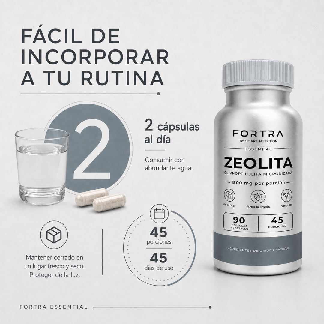 Zeolita Micronizada 1500mg – Alta Pureza SmartNutrition