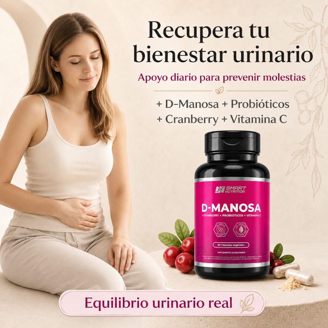 Pack x2 D-Manosa + Cranberry + Probióticos | 180 Cápsulas Vegetales SmartNutrition
