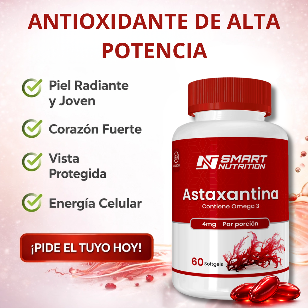 Astaxantina – Antioxidante Natural SmartNutrition