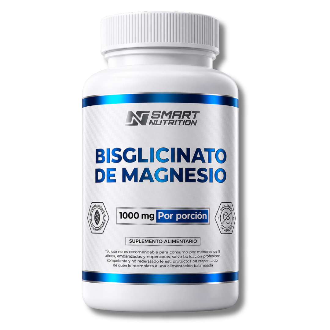 Bisglicinato de Magnesio 1000 mg – Alta Biodisponibilidad SmartNutrition