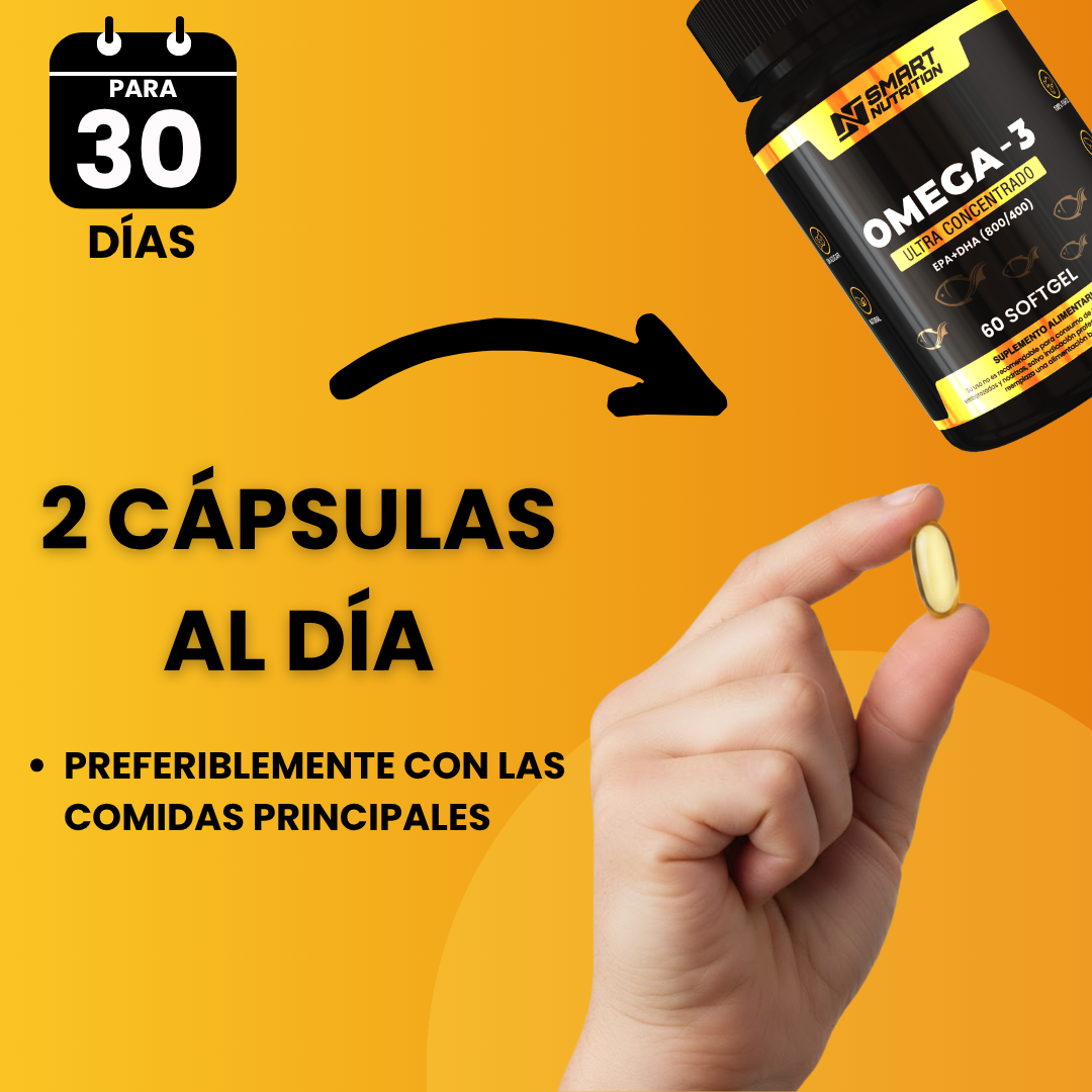 Omega-3 Ultra Concentrado EPA+DHA (800/400) – 60 Softgel SmartNutrition