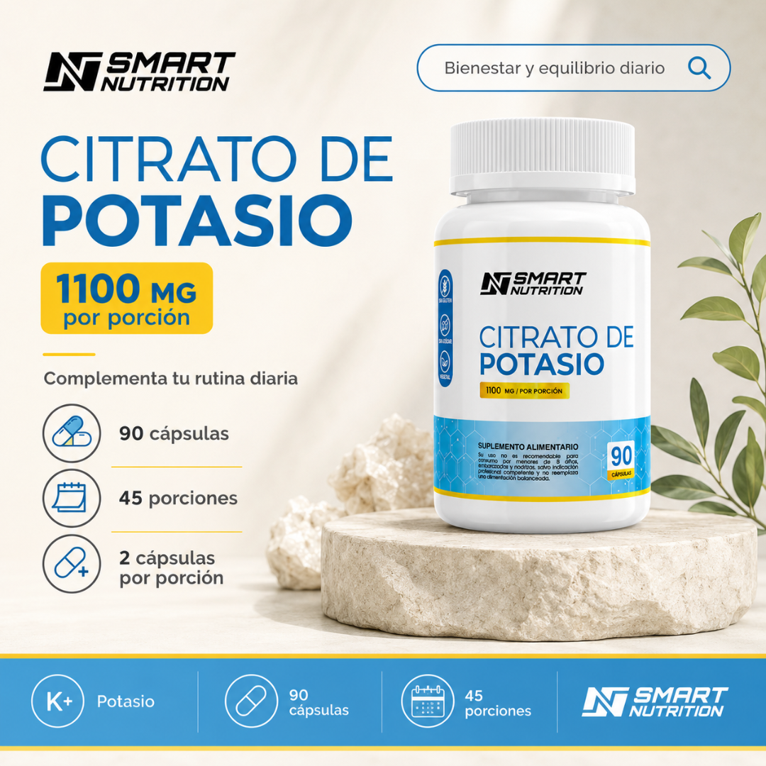 Citrato De Potasio 1100mg SmartNutrition