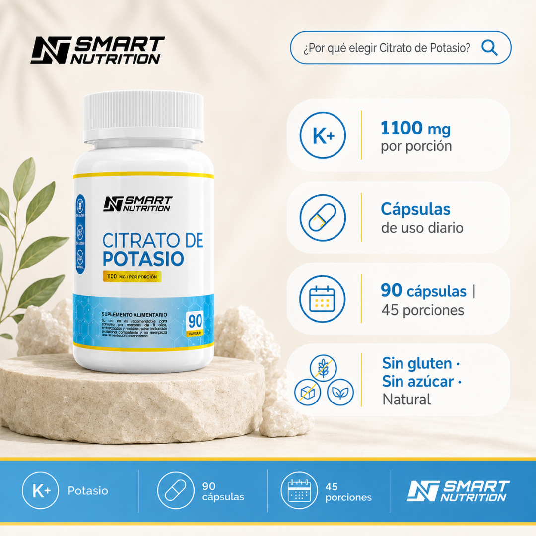 Citrato De Potasio 1100mg SmartNutrition