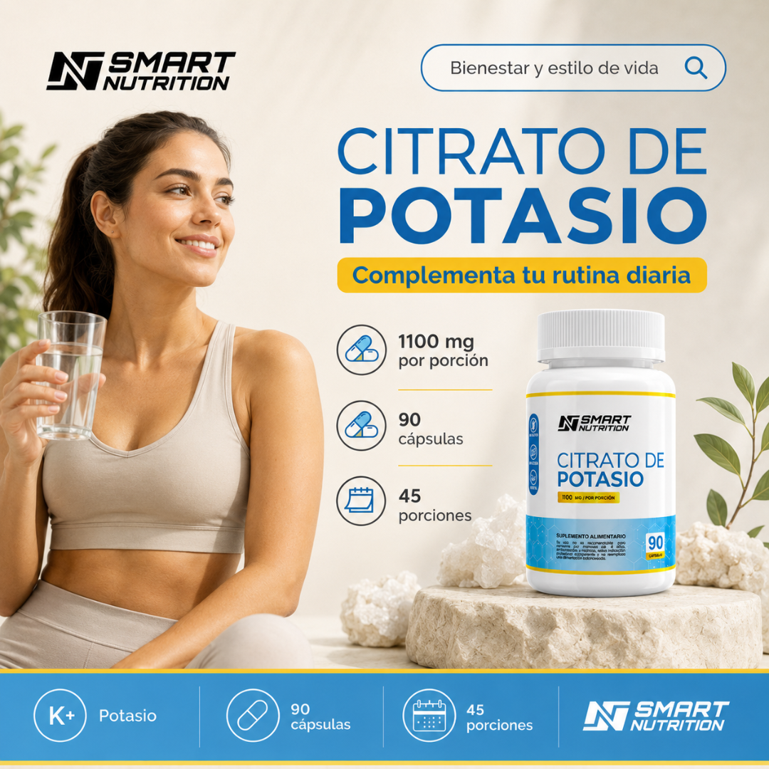 Citrato De Potasio 1100mg SmartNutrition