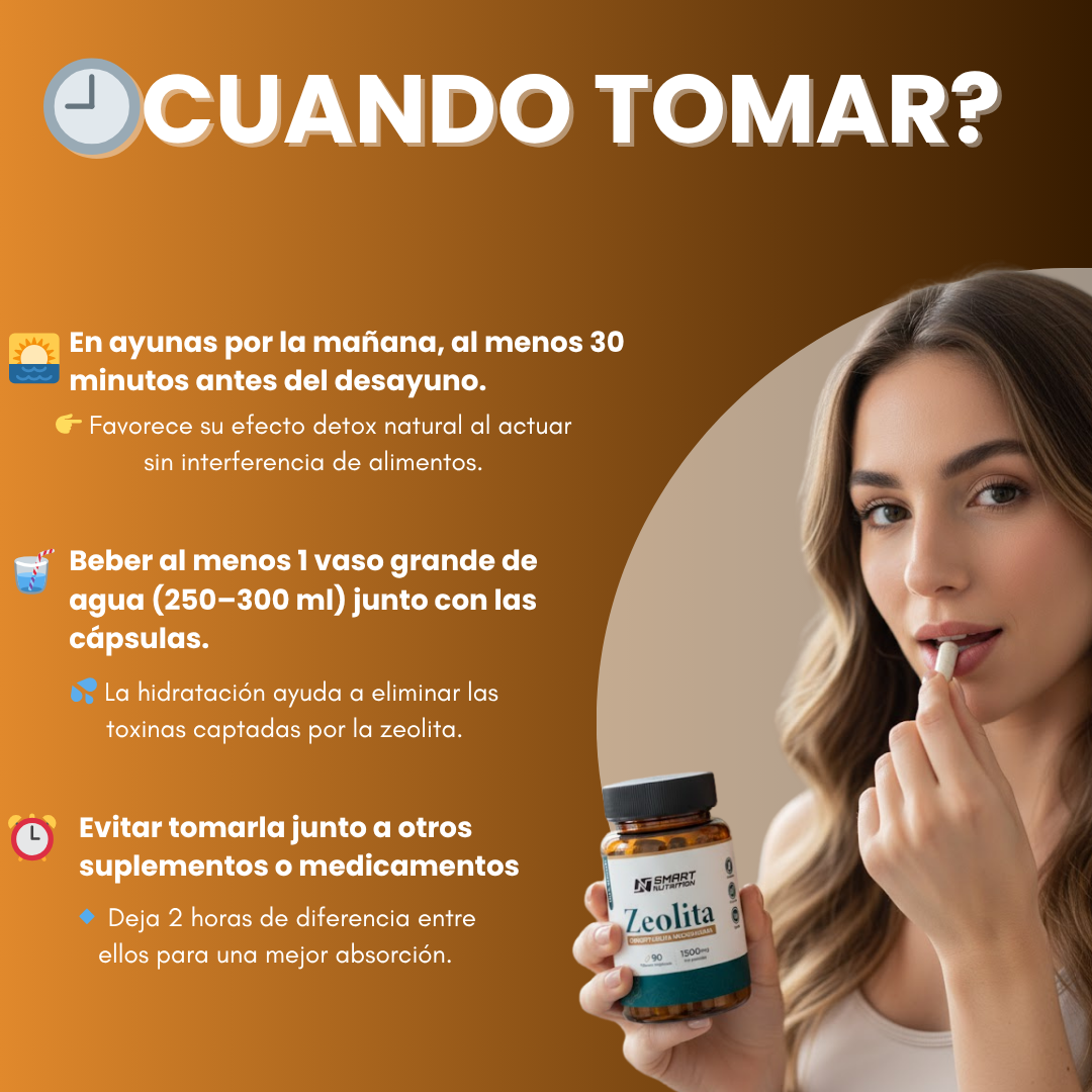 Zeolita Micronizada 1500mg – Detox Natural | Smart Nutrition SmartNutrition