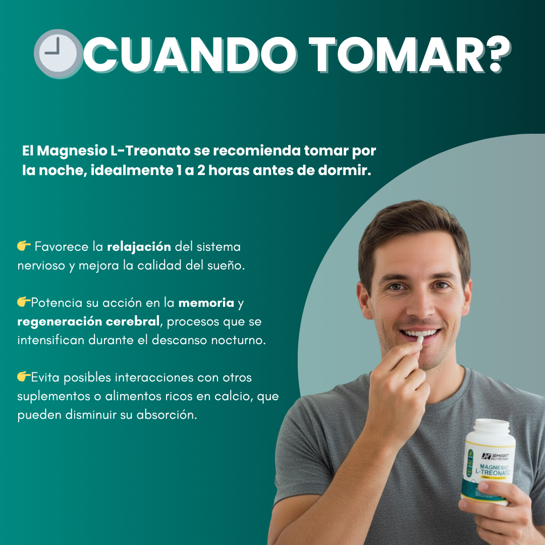 Magnesio L-Treonato 90 cápsulas vegetales SmartNutrition