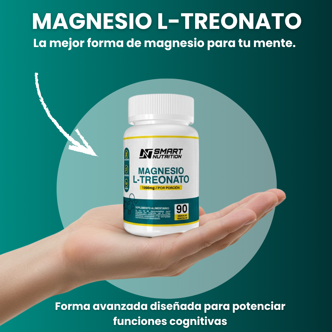 Magnesio L-Treonato 90 cápsulas vegetales SmartNutrition
