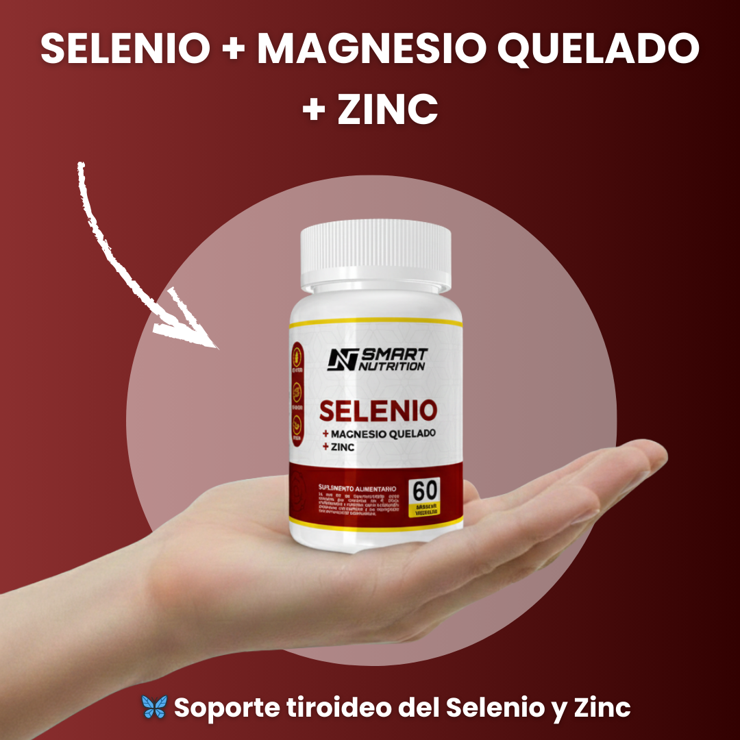 Selenio + Magnesio Quelado + Zinc – 60 Cápsulas Vegetales | Smart Nutrition SmartNutrition