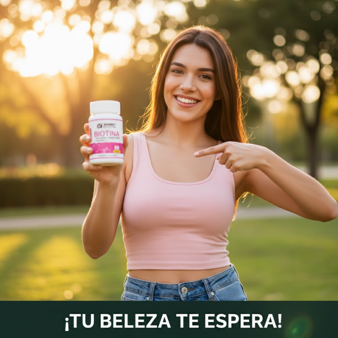 Biotina + Colágeno Hidrolizado + Vitamina C - 60 CAPSULAS SmartNutrition