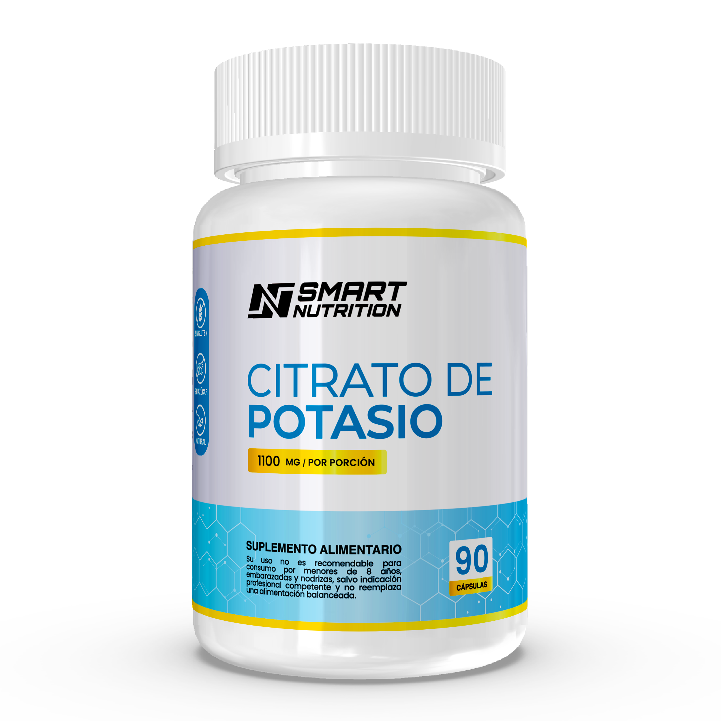 Citrato De Potasio 550mg 90 Caps - Smartnutrition SmartNutrition