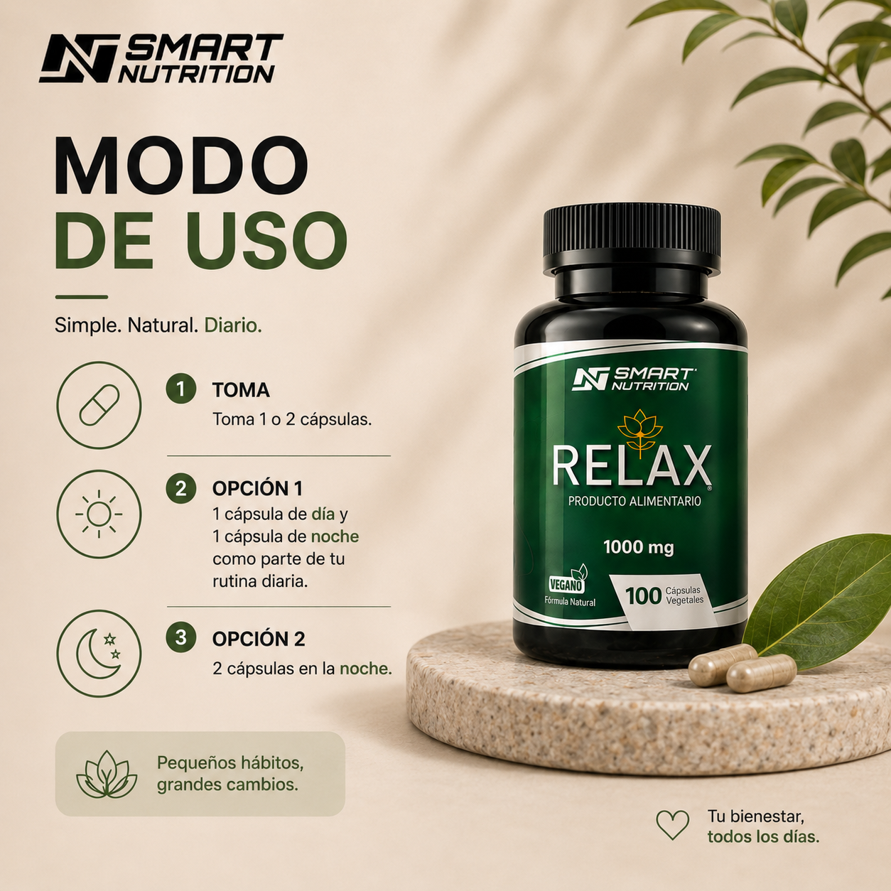 Ashwagandha -1000MG - Relax SmartNutrition