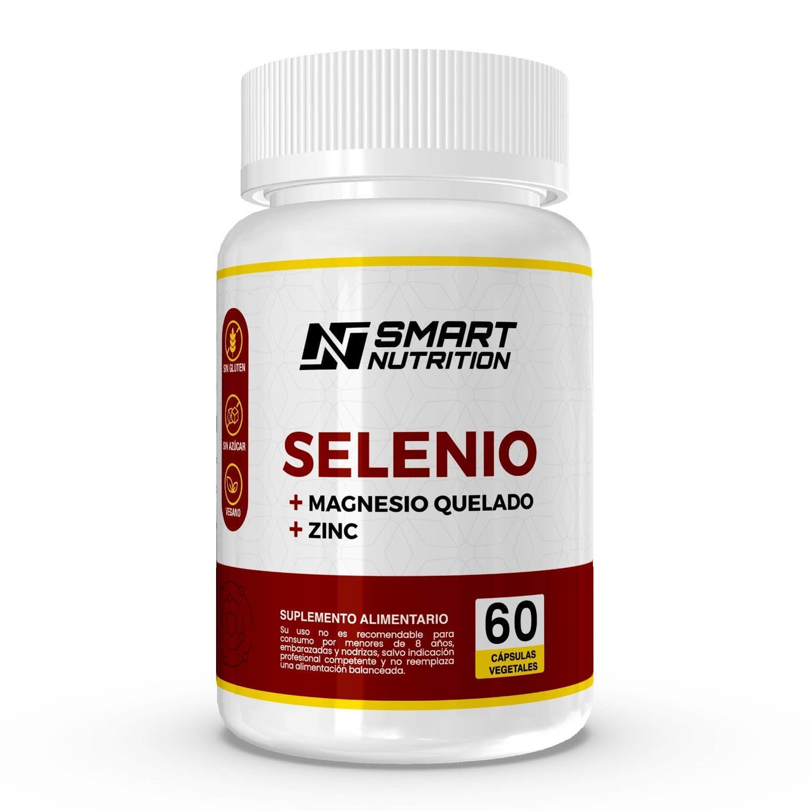 Selenio + Magnesio Quelado + Zinc – 60 Cápsulas Vegetales | Smart Nutrition SmartNutrition