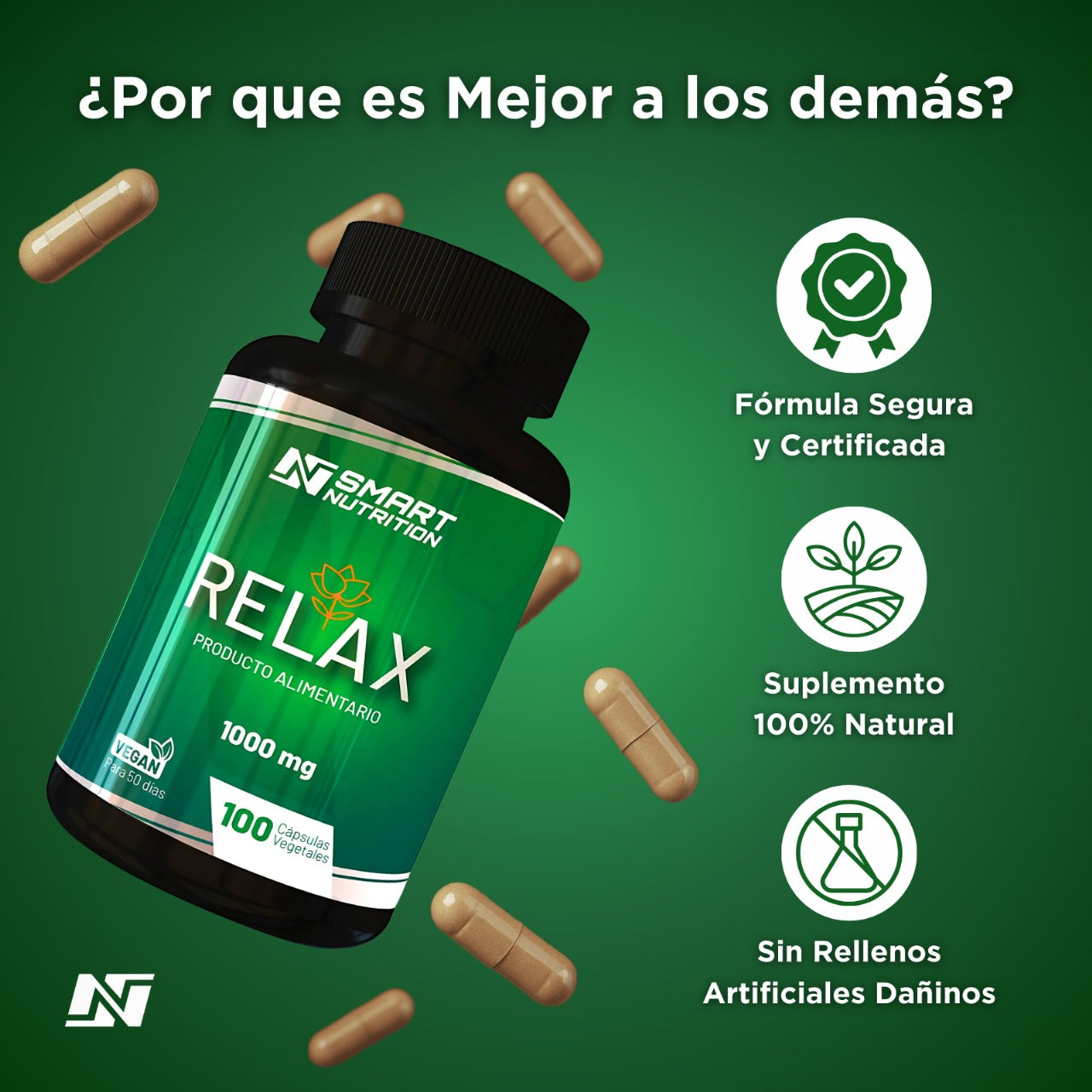 Ashwagandha - 100 Cáps / Relax SmartNutrition