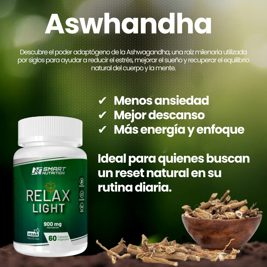 Ashwagandha - 60 Cáps / Relax Ligth SmartNutrition