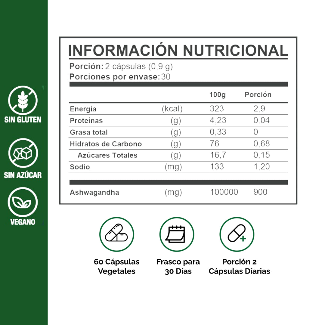 Ashwagandha - 60 Cáps / Relax Ligth SmartNutrition