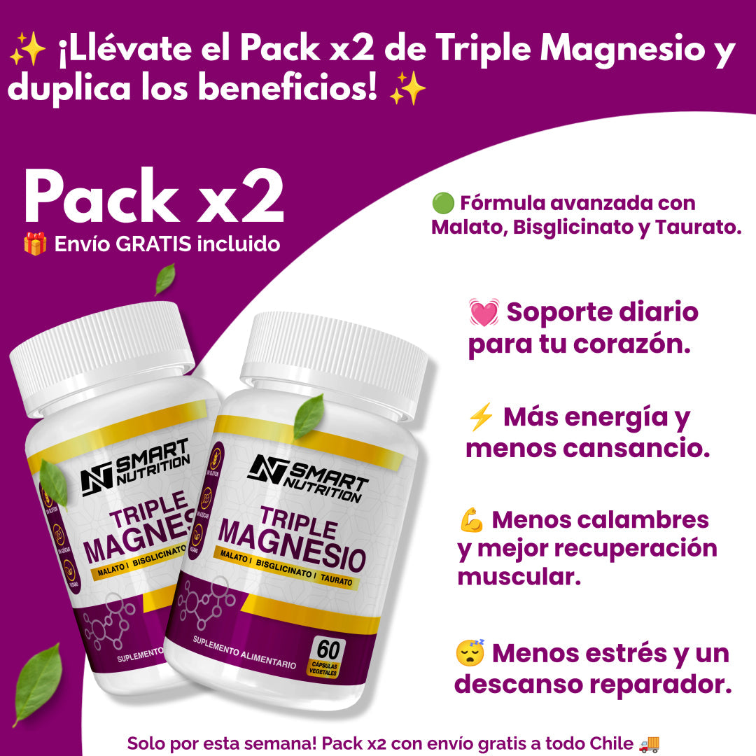 Pack x2 Triple Magnesio SmartNutrition