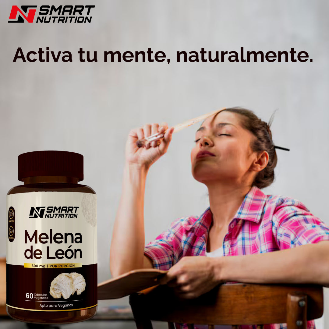 Melena de León 600 mg – 60 Cápsulas Vegetales | Smart Nutrition SmartNutrition