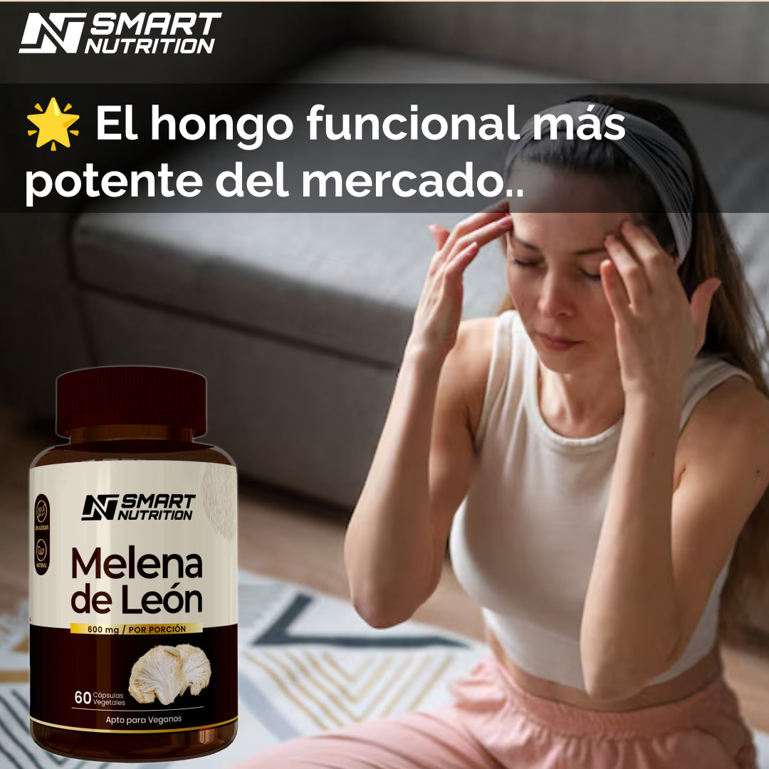 Melena de León 600 mg – 60 Cápsulas Vegetales | Smart Nutrition SmartNutrition