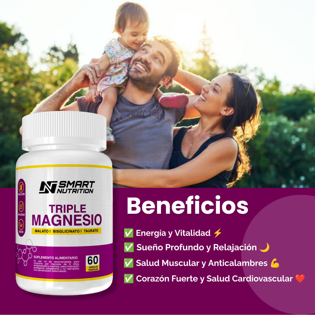Pack x2 Triple Magnesio SmartNutrition