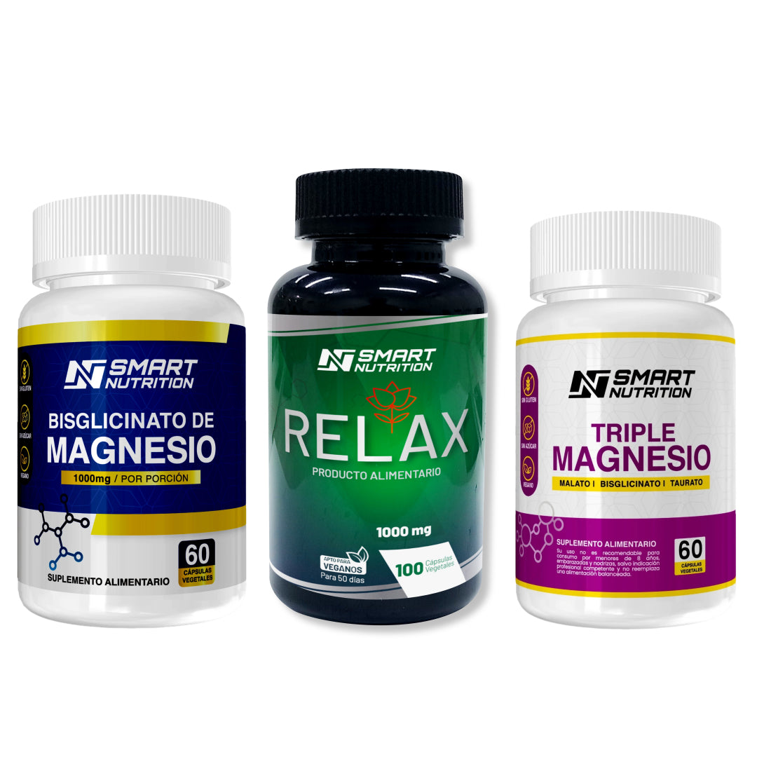 Pack Sueño Profundo | Ashwagandha + Magnesio Bisglicinato + Triple Magnesio SmartNutrition