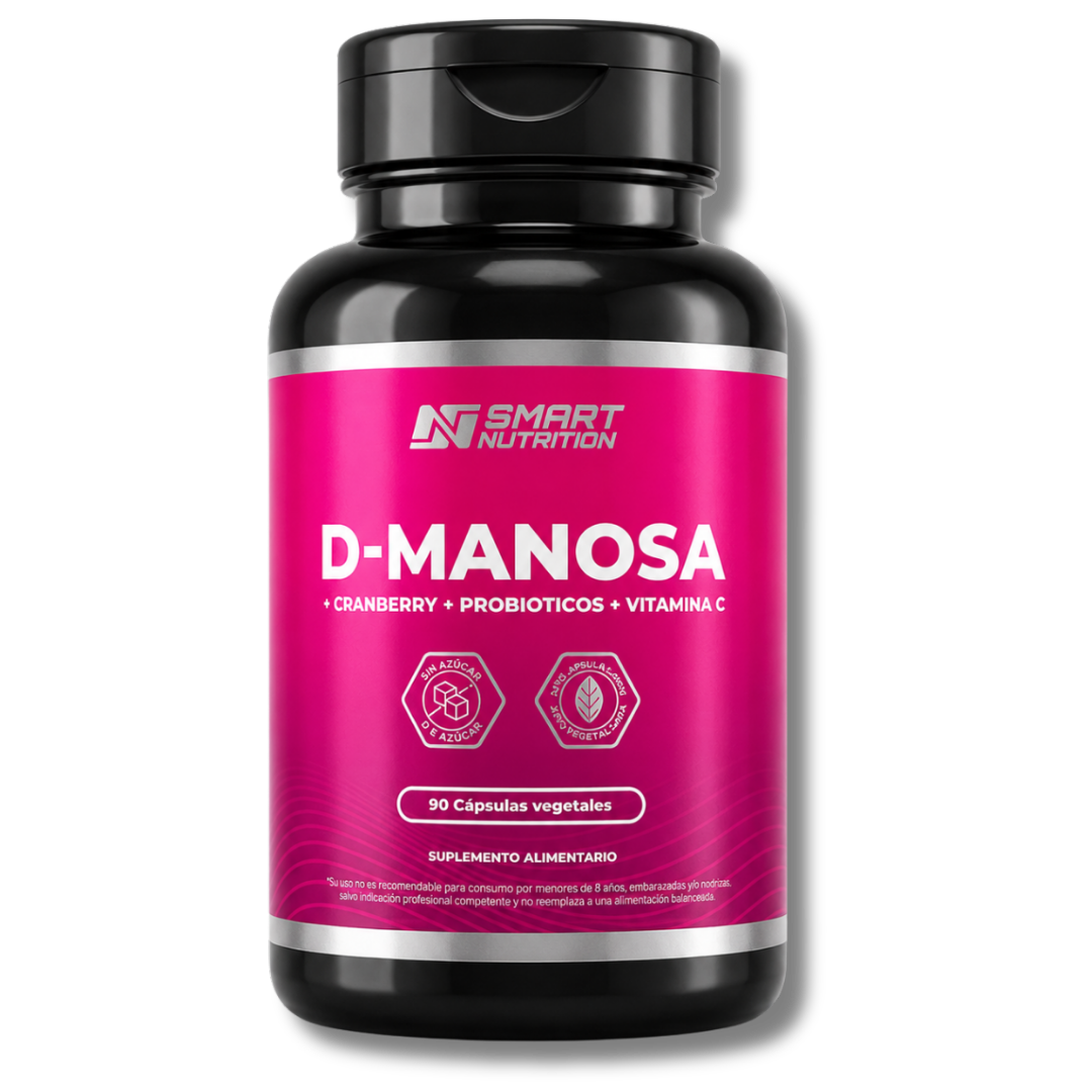 D-Manosa + Cranberry + Probióticos + Vitamina C | Fórmula 4 en 1 para bienestar femenino SmartNutrition