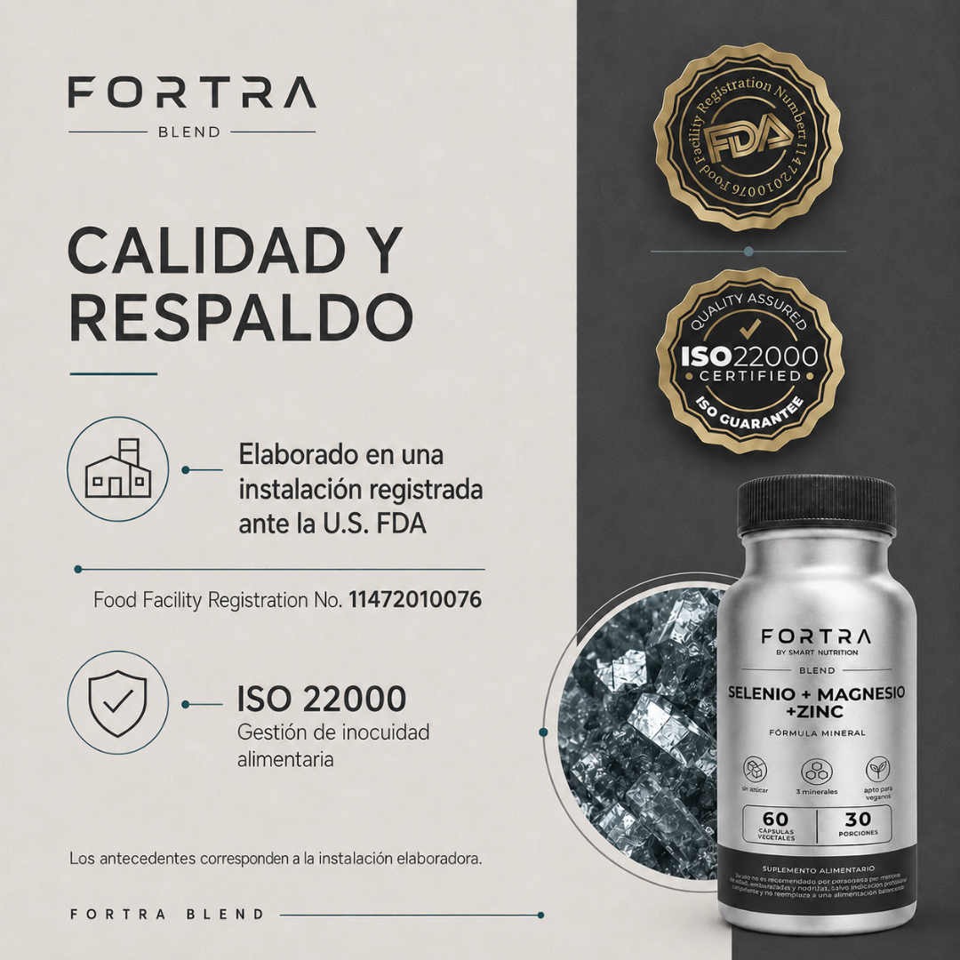 Complejo Mineral Selenio + Magnesio + Zinc SmartNutrition