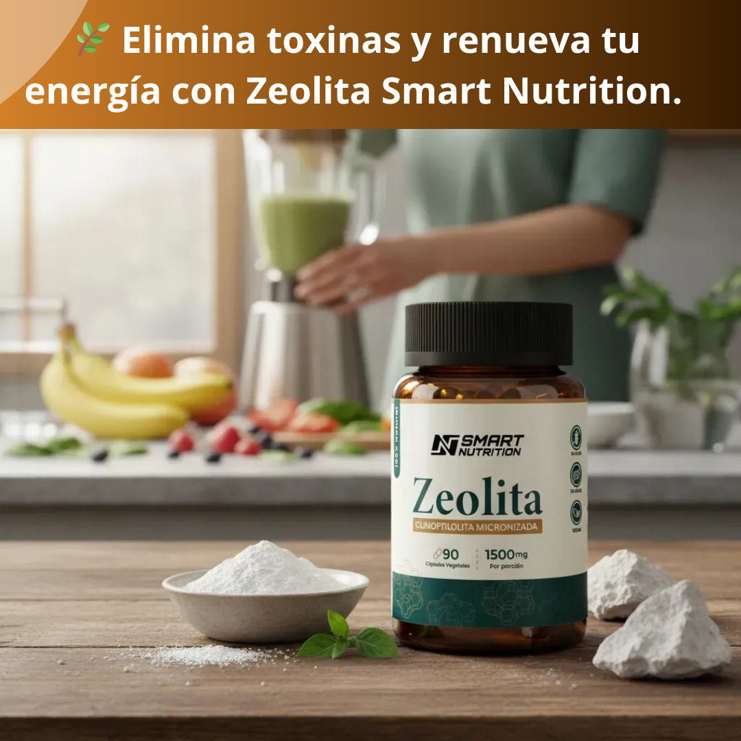 Zeolita Micronizada 1500mg – Detox Natural | Smart Nutrition SmartNutrition