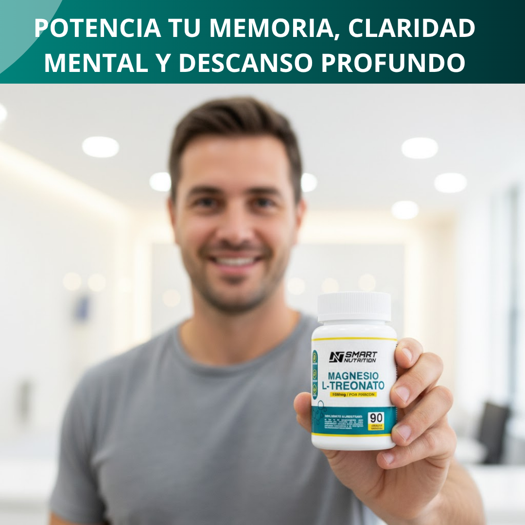 Magnesio L-Treonato 90 cápsulas vegetales SmartNutrition