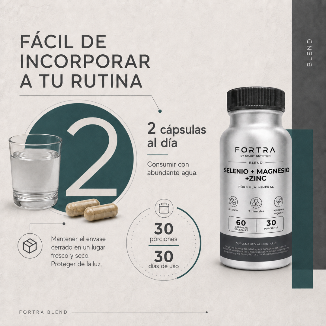 Complejo Mineral Selenio + Magnesio + Zinc SmartNutrition