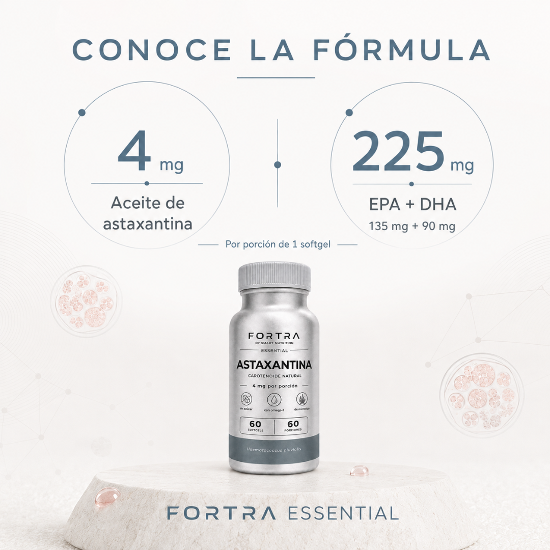 Astaxantina 4mg con aporte Omega3 SmartNutrition