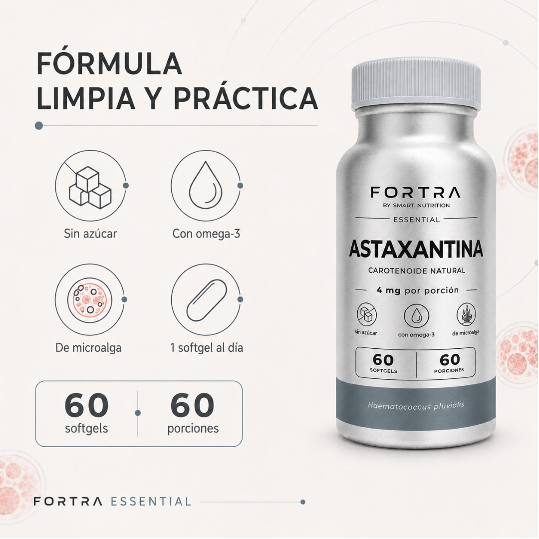 Astaxantina 4mg con aporte Omega3 SmartNutrition