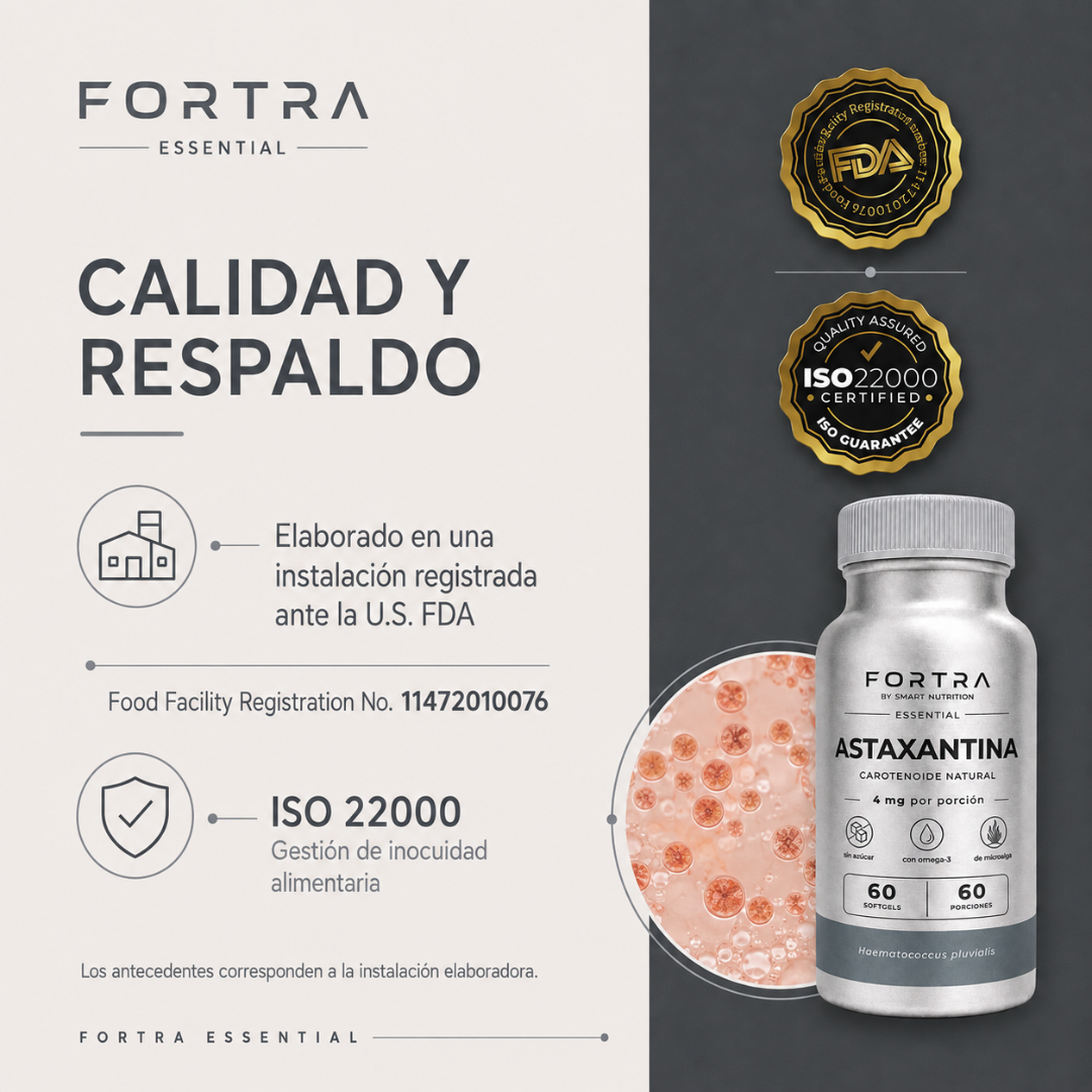 Astaxantina 4mg con aporte Omega3 SmartNutrition