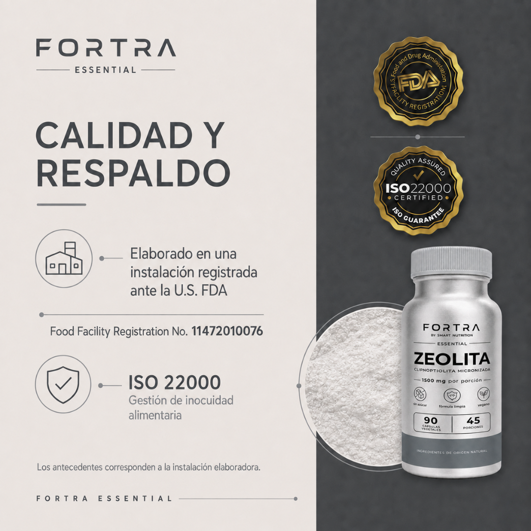 Zeolita Micronizada 1500mg – Alta Pureza SmartNutrition