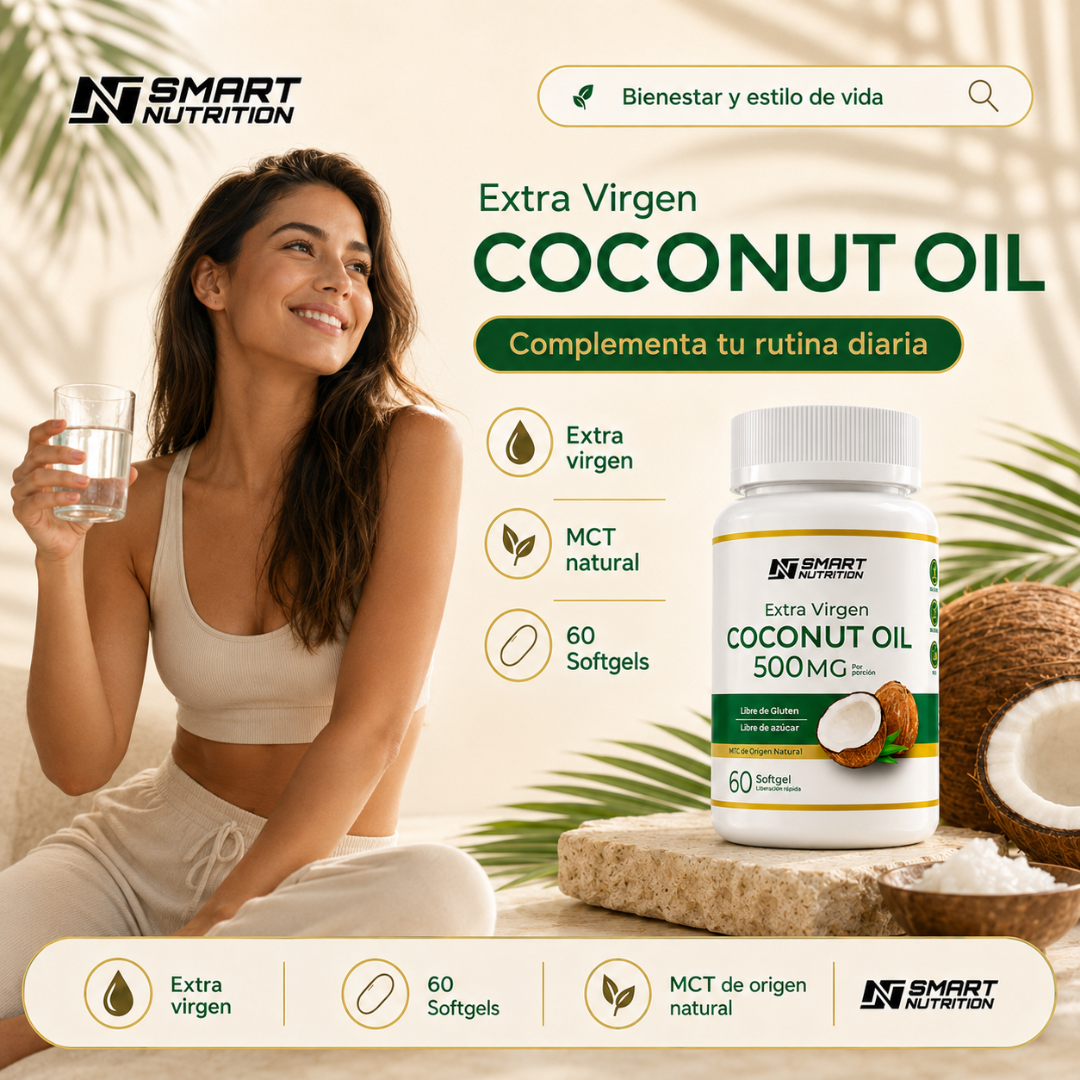 Aceite De Coco Extra Virgen 500mg SmartNutrition