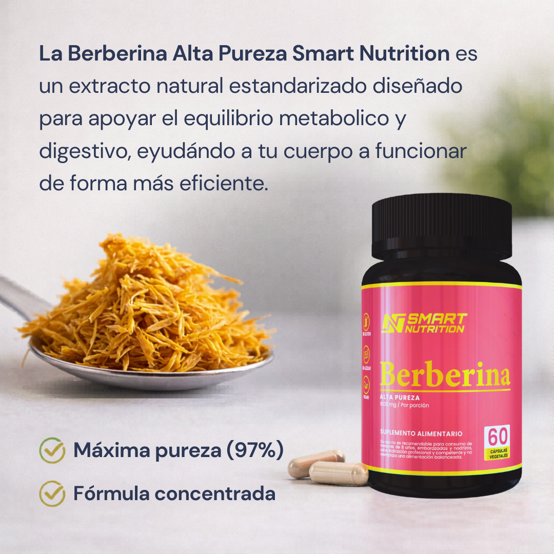 Berberina 1000 mg – Alta Pureza SmartNutrition