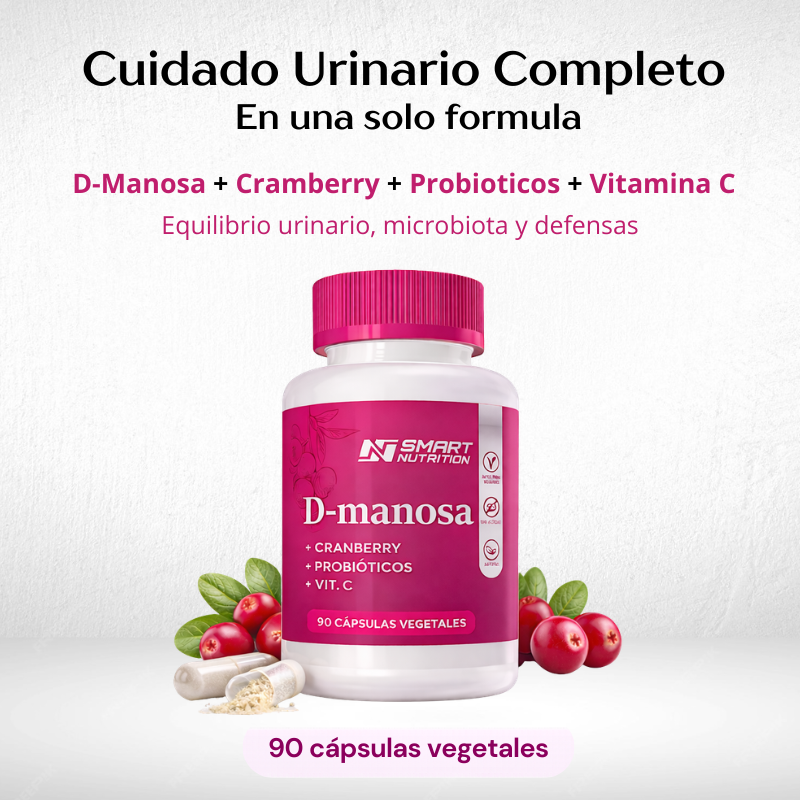 D-manosa + Cranberry + Probióticos + Vitamina C SmartNutrition