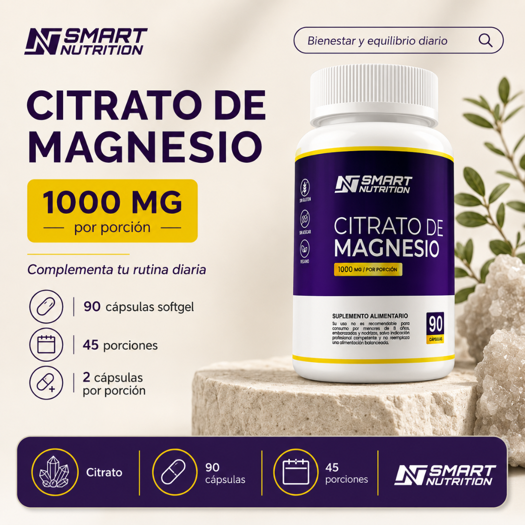 Citrato de Magnesio SmartNutrition