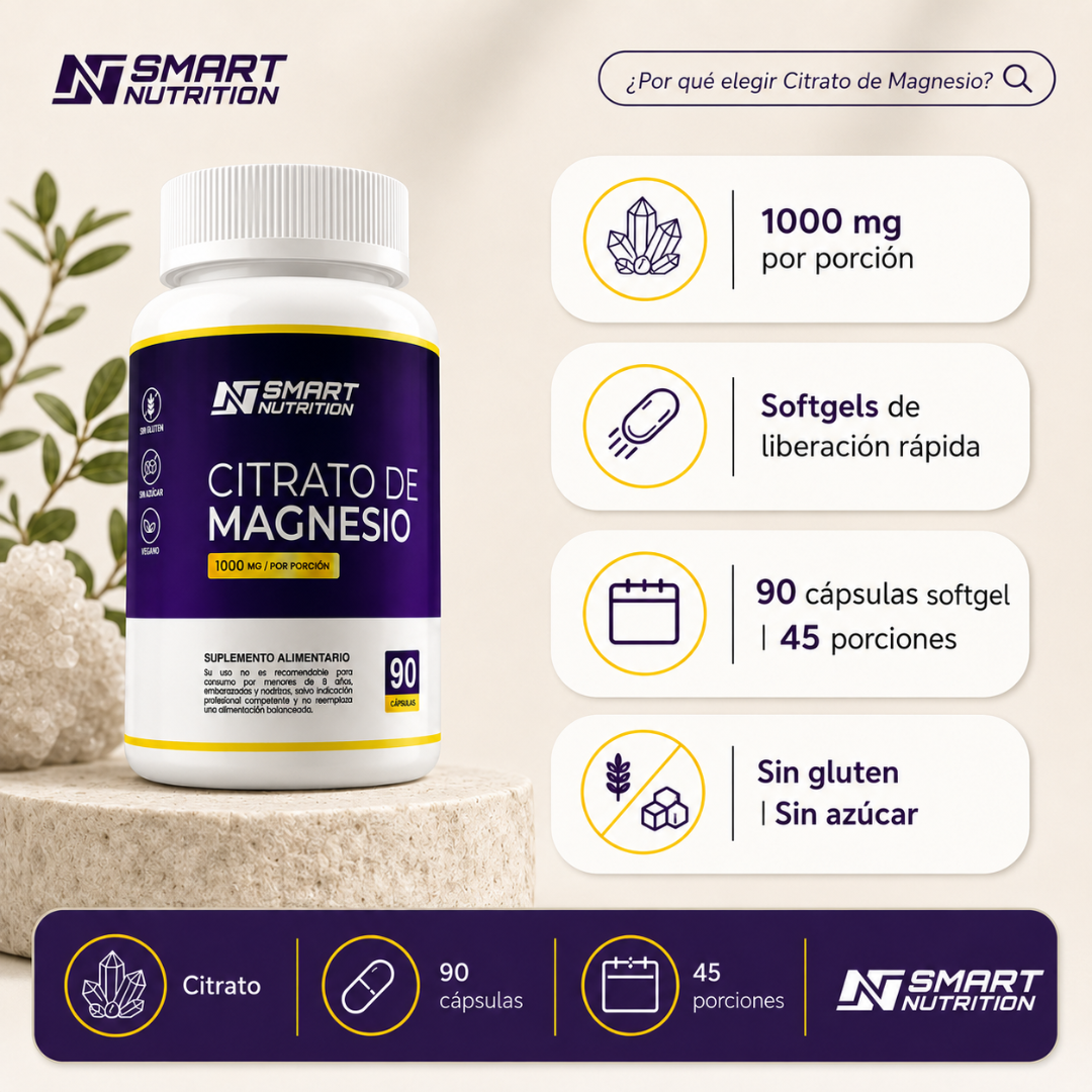 Citrato de Magnesio SmartNutrition
