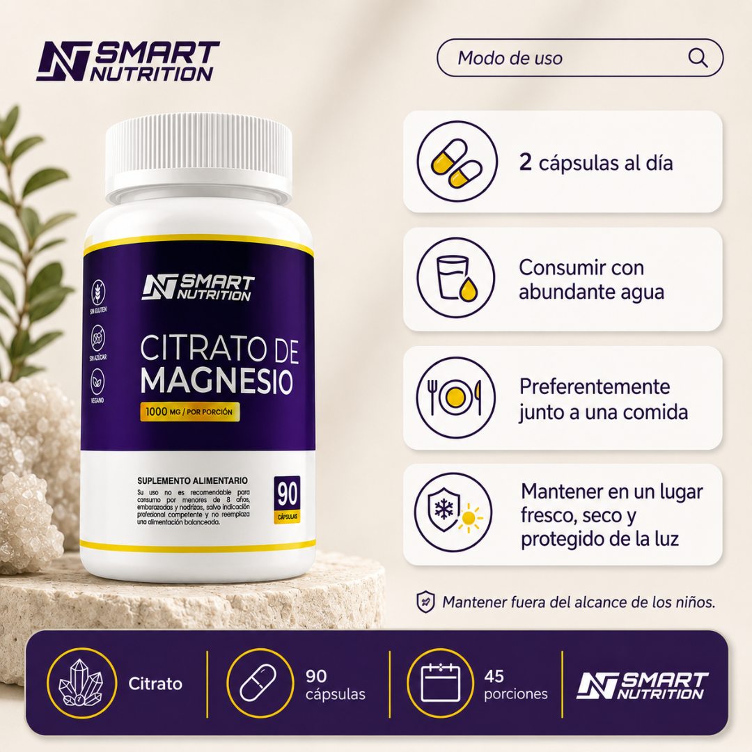 Citrato de Magnesio SmartNutrition