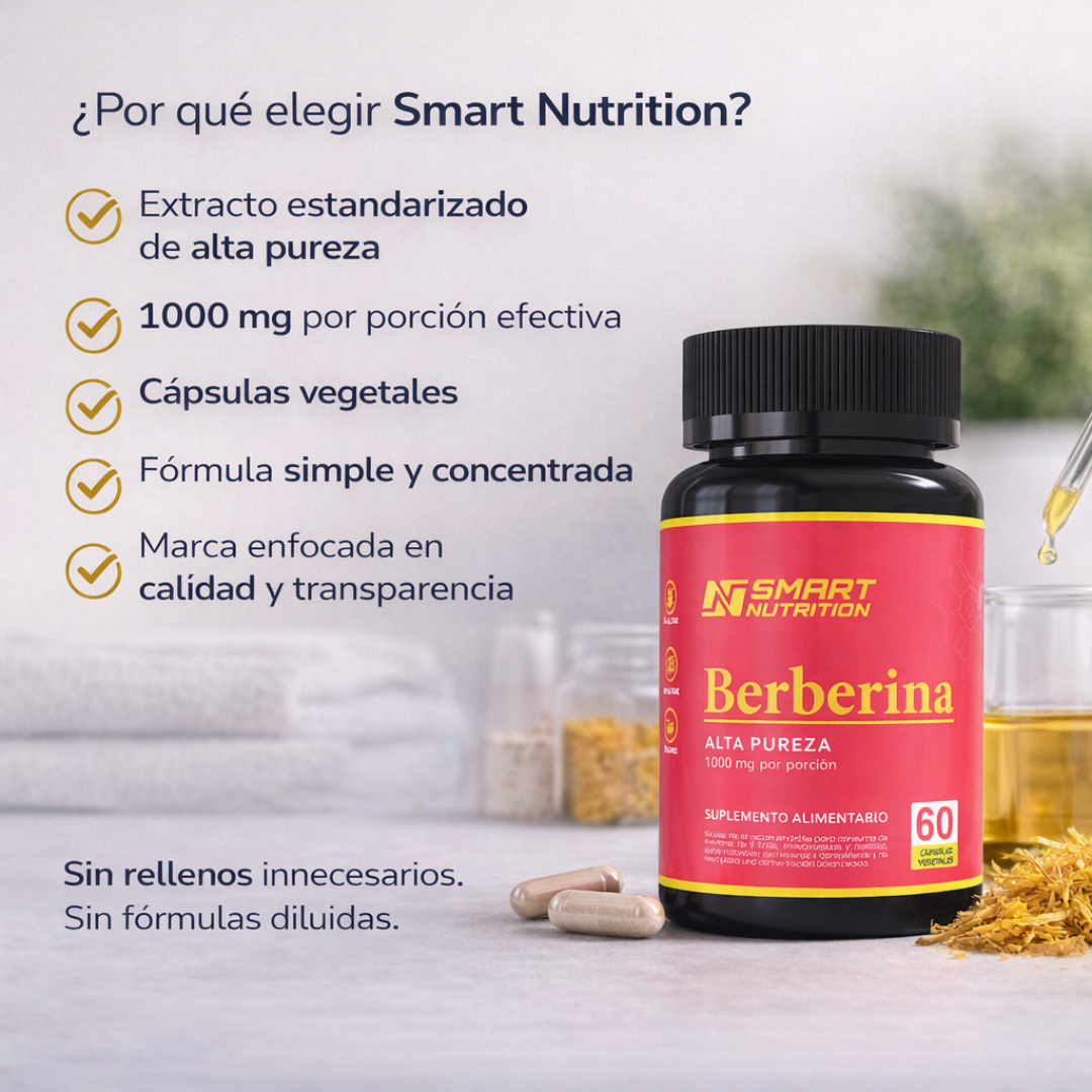 Berberina 1000 mg – Alta Pureza SmartNutrition