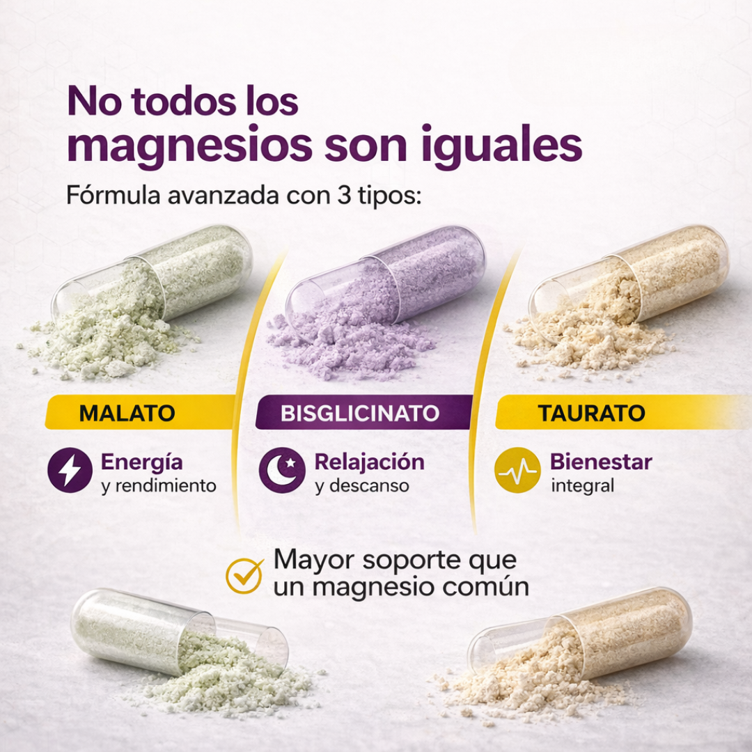 Triple Magnesio(Malato, Bisglicinato, Taurato) SmartNutrition