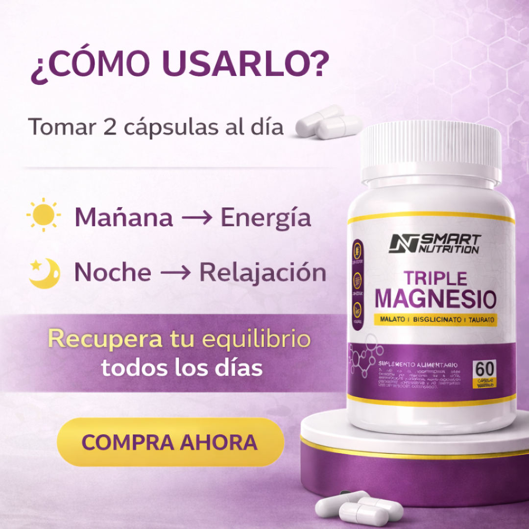 Triple Magnesio(Malato, Bisglicinato, Taurato) SmartNutrition