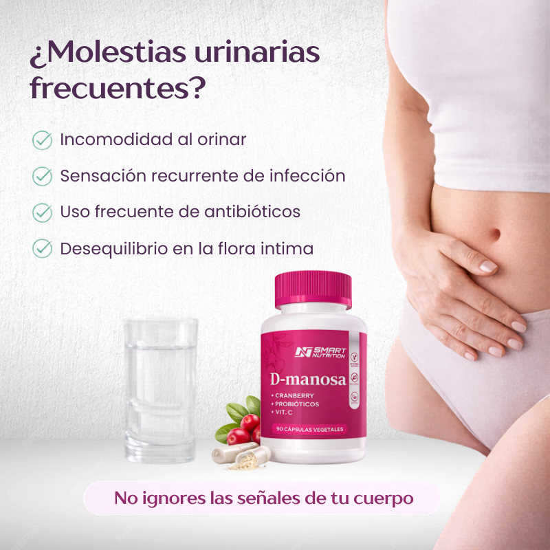 D-manosa + Cranberry + Probióticos + Vitamina C SmartNutrition