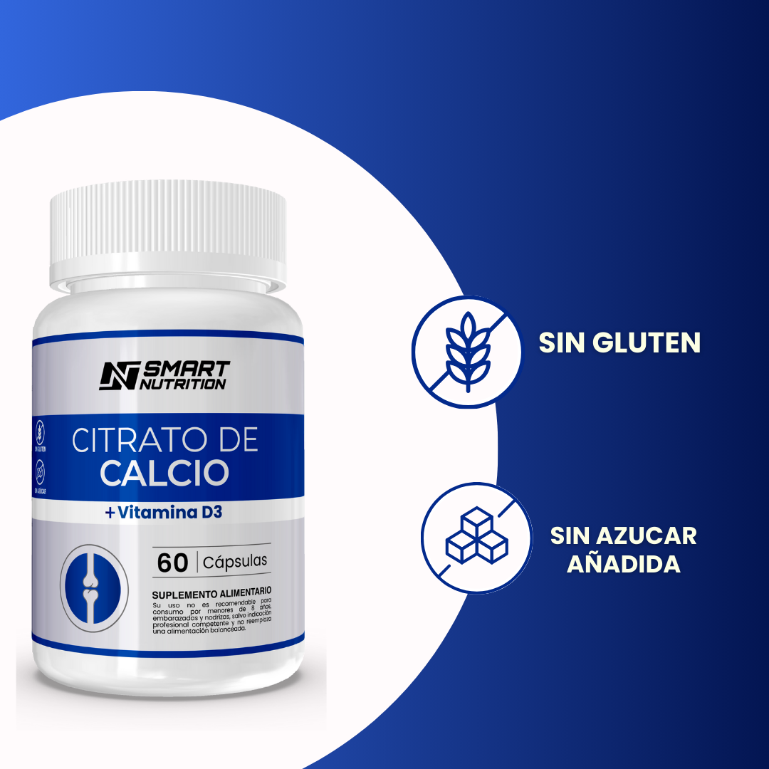 Citrato De Calcio + Vitamina D3- 60 Capsulas