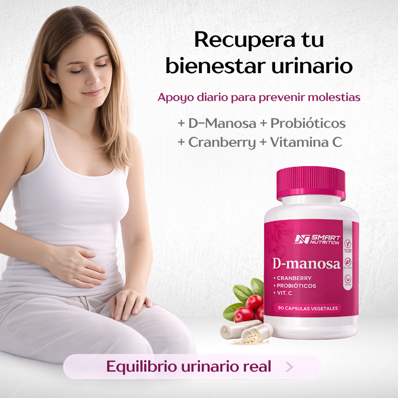 D-manosa + Cranberry + Probióticos + Vitamina C SmartNutrition