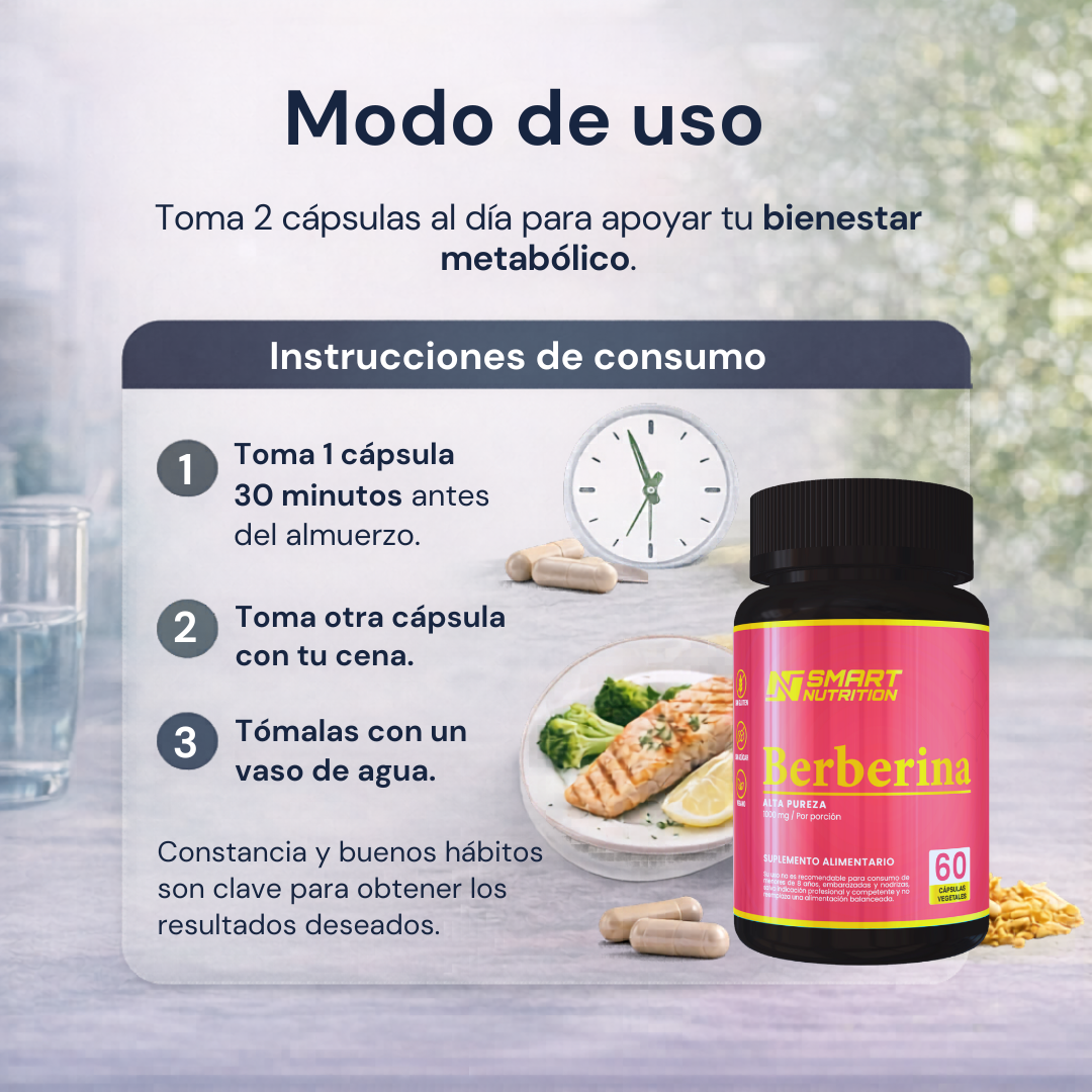 Berberina 1000 mg – Alta Pureza SmartNutrition